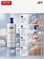 OEM ODM Marque Privée 500ml Gel Douche Parfumé Spa Acide Hyaluronique Hydratant Éclaircissant Équilibrant l'Huile Parfum Longue Durée