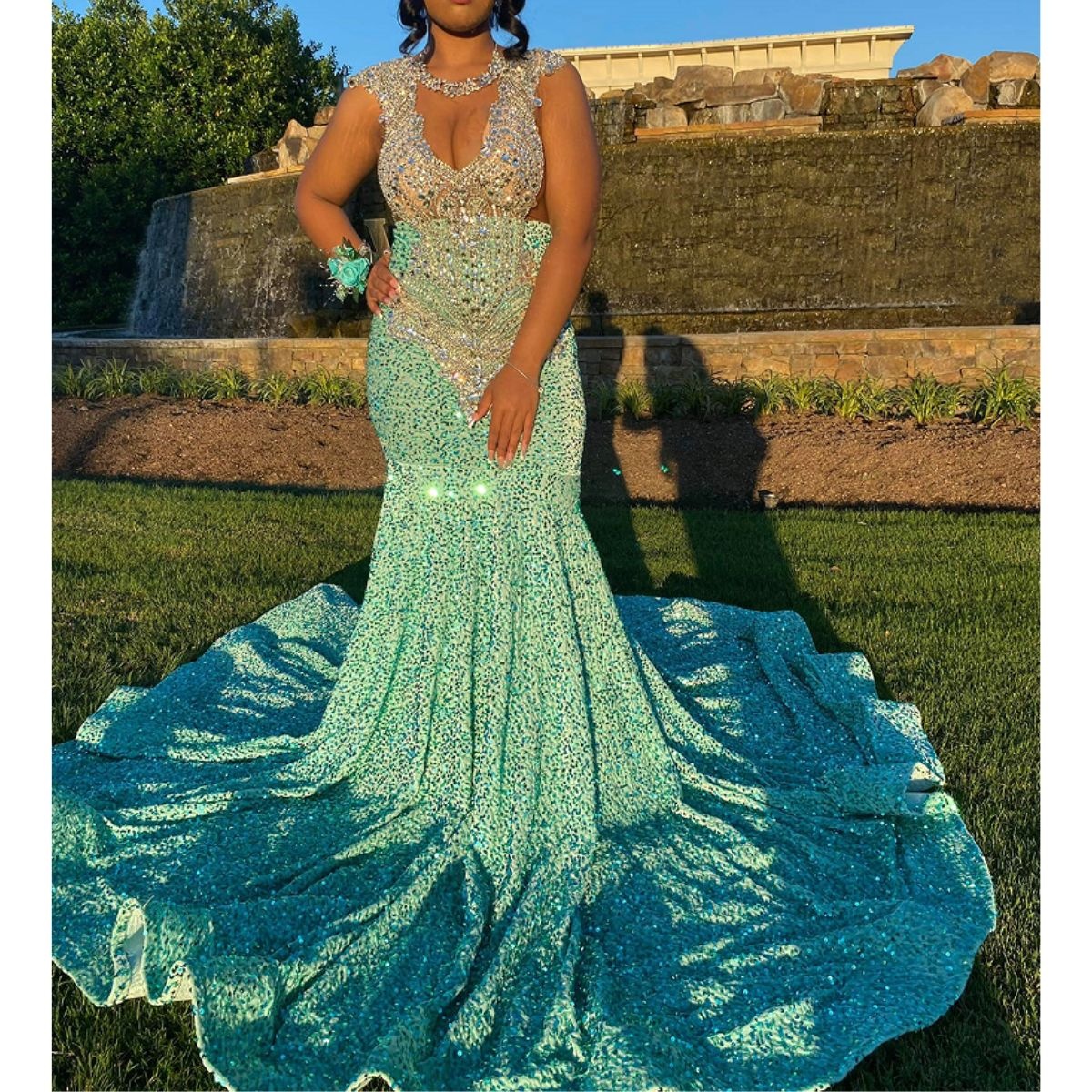 banquet dinner dress Women Banquet Evening Dress Temperament Lady Gauze Maxi Dress Cocktail Party
