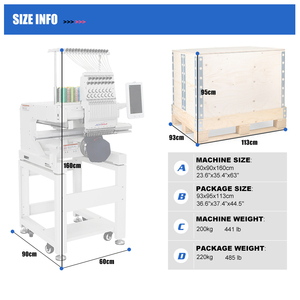 Machine à broder 3D à tête unique Honrain China <span class=keywords><strong>Promaker</strong></span> 600*400 pour broderie plate et de casquettes - Product Image 5