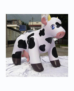 ของเล่นเป่าลมรูปสัตว์ PVC รุ่นวัว ของเล่นเป่าลมโฆษณารูปวัวมิลก้า/วัวเป่าลม/วัวนมเป่าลม - Product Image 1