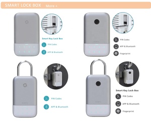Llave electrónica segura con huellas dactilares y Blue-Tooth Realtor Lock Box Smart Lockbox <span class=keywords><strong>Airbnb</strong></span> - Product Image 5