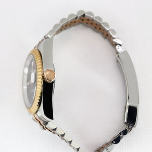 Montres mécaniques de marque haut de gamme en gros, acier inoxydable noir et or, lumineuses, automatiques, pour hommes - Product Image 4