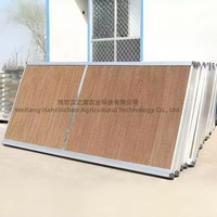 Coussin de refroidissement par évaporation pour serre, coussin de refroidissement en cellulose alvéolée pour l'équipement de climatisation des poulaillers et des abris pour bétail