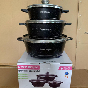 6 Parça Amerikan Tencere Seti 20cm 24cm 28cm Alüminyum İndüksiyon Tencereleri Alman Kalitesi Çevre Dostu Mutfak Eşyaları 6 Parça Tencere Seti - Product Image 3