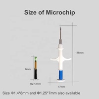 Bioglass Animal ID pour Chien Chat Poisson Tortue Souris Mouton ISO Icar RFID Implant Microchip