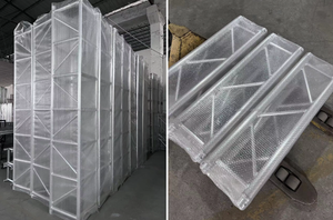 Structure d'éclairage extérieure en aluminium personnalisée pour présentoirs à tringles - Product Image 2