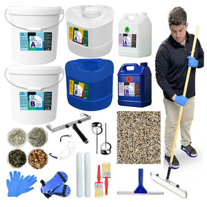 Résine de revêtement de sol époxy métallique autolissante transparente comme du cristal pour peinture époxy liquide 3D et revêtement de sol époxy - Product Image 5