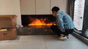 <span class=keywords><strong>Chimenea</strong></span> eléctrica de control inteligente hecha en China, <span class=keywords><strong>chimenea</strong></span> de vapor de <span class=keywords><strong>fuego</strong></span> de vapor de agua 3D para debajo de la TV de 2000mm - Product Image 3