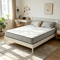 Matelas hybride Queen Size, matelas à ressorts ensachés en mousse à mémoire de forme dans une boîte pour soulager la pression et favoriser un sommeil frais