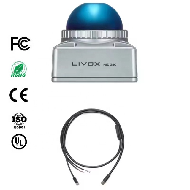 Livox Mid-360S 3D LiDAR Sensor 360° FOV 40m Range for AGV Robot Obstacle Avoidance Autonomous Navigation CE Certified