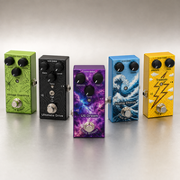 Pédales de guitare personnalisées en usine avec impression UV, True Bypass, Chorus analogique, Overdrive, Distortion, Tremolo, OEM, ODM