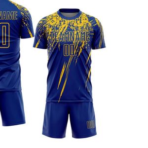 ชุดเสื้อฟุตบอลพรีเมียม แขนสั้น ระบายอากาศ แห้งเร็ว สำหรับการแข่งขันและฝึกซ้อม เสื้อและกางเกงขาสั้น สำหรับผู้ชายและเยาวชน - Product Image 2