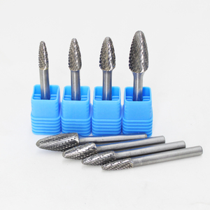 Fraise rotative en carbure de tungstène SF-MX YG8, outil de soudage argenté compatible <span class=keywords><strong>Dremel</strong></span> pour le meulage, le débavurage et la sculpture, marque KTS - Product Image 6