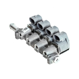 Injecteur de <span class=keywords><strong>gaz</strong></span> GPL pour rail 12VDC 2 Ohms 4 cylindres, rail d'injection Autogas IG1 IG7 4 cylindres - Product Image 1