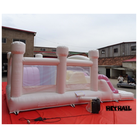 Parcours d'obstacles gonflables pour grands enfants, couleurs personnalisées, location pour fêtes, château gonflable commercial en PVC, installation facile, livraison gratuite