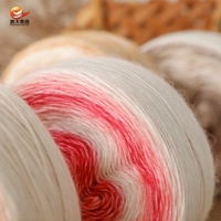 Fil à tricoter artisanal pour bébé 150g 390m, mélange doux multicolore acrylique-coton effet arc-en-ciel, pour crochet
