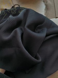 Nhà sản xuất của Nhật Bản abaya màu đen vải <span class=keywords><strong>Crepe</strong></span> cho phụ nữ ăn mặc rêu voan <span class=keywords><strong>Crepe</strong></span> Crinkle vải cho abaya - Product Image 3