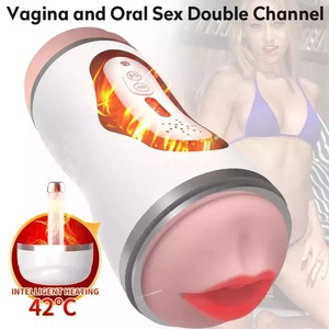 自動強力オナニーカップ 加熱吸引式男性用マスターベーター USB充電式 アナル・膣リアルプッシーセックストイ 男性向け - Product Image 4