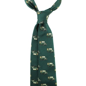 Corbata de seda 100% tejida jacquard para hombre, hecha a mano, estilo vintage, delgada, verde, personalizada, para SUV, venta al por mayor - Product Image 2