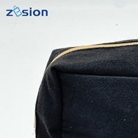 Pochette d'accessoires de voyage pour femmes Jute Canvas Trolley Trousse de maquillage avec fermeture à glissière pour Cubes d'emballage et stockage de cosmétiques Lifestyle