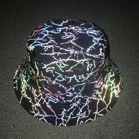 Cappelli a Secchiello LED Personalizzati per Esterni, All'Ingrosso, di Lusso, alla Moda, Olografici, Casual, da Festa, Colorati e Riflettenti