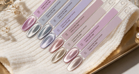 YDCGEL Échantillons Gratuits Vernis à Ongles Gel Magnétique Pailleté Effet Œil de Chat Argenté Hema Tpo Free Cloud Glaze Twilight Cat Eye