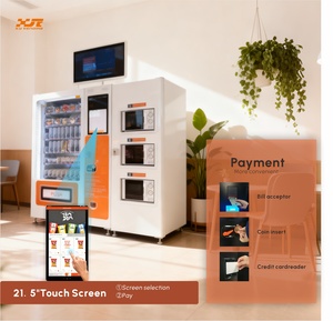 XY 健康食品自動販売機 半自動カスタマイズホットフード自動販売機（電子レンジ3台搭載） - Product Image 5