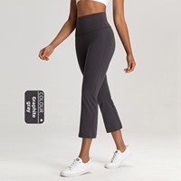 Pantalones de Yoga de Cintura Alta para Mujer, Pantalones de Fitness de 8 Pulgadas que Realzan la Figura y Adelgazan