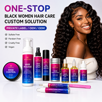 Kit d'installation de perruque frontale en dentelle bio imperméable OEM/ODM avec ruban adhésif, colle, gel, cire et kit de teinture