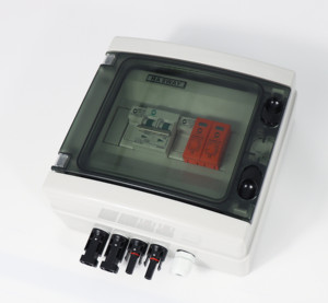 WSDB-PV1/1 IP65 1 IN 1 OUT 1 Strings Array 16A 500V DC Solar PV Combiner Box for solar system