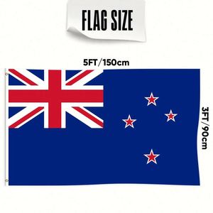 Bandera de Nueva Zelanda Personalizable de 3x5 pies, Estilo Bandera Nacional para Exhibición - Product Image 1