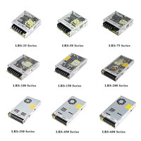 Fuente de Alimentación MEANWELL 35W 50W 75W 100W 150W 200W 350W 450W 600W Mean Well de 5V a 48V para Uso Industrial o Luces LED