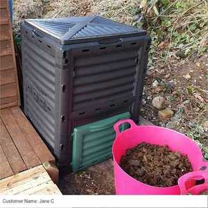 Poubelle à compost extérieure en <span class=keywords><strong>plastique</strong></span> durable d'une capacité de chargement de 300L <span class=keywords><strong>Composteur</strong></span> - Product Image 4