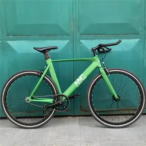 الدراجة fixie Suppliers-العشب الأخضر حجم كبير المسار fixie 700C دراجة بسرعة ثابتة واحدة سرعة الطريق دراجة