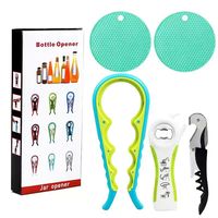 Ouvre-bouteille de bière Vefit ABS durable 4-en-1 avec thème amour et fleurs pour les cadeaux de mariage et de fêtes
