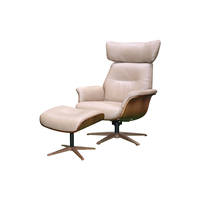 Fauteuil individuel italien en cuir, couleur au choix, fauteuil moderne et confortable pour la maison et les salons décontractés - Vente en gros