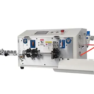 High speed automatic touch screen sheathed wire harness flat cable peeling wire stripping cutting machine