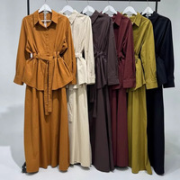 Ensemble chemise et pantalon large à jambe droite pour femme, grande taille, décontracté et polyvalent, avec ceinture à la taille, deux pièces