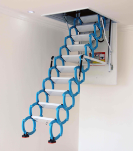 Escaliers de <span class=keywords><strong>grenier</strong></span> électriques à un bouton de haute qualité échelle de <span class=keywords><strong>grenier</strong></span> intégrée cachée avec porte d'écoutille - Product Image 5