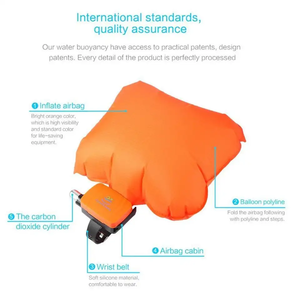 Vendita calda di nuovi prodotti design unico ad alta inflazione airbag anti annegamento nuoto salvavita bracciale auto salvataggio - Product Image 3