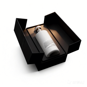 Custom Luxury Magnetic Double Door Rigid Cardboard Packaging Wedding Drink champagne Whisky <strong>Red</strong> Wine Glass Bottle Gift <strong>Boxes</strong> - Product Image 3