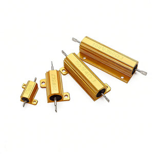 2PCS 10W 25W 50W 100W อลูมิเนียมเปลือกโลหะตัวต้านทานแบบลวดพัน 0.1R 0.2 0.5 1K 2 3 4 5 6 8 10 12 15 20 30 50ohm RX24 - Product Image 1