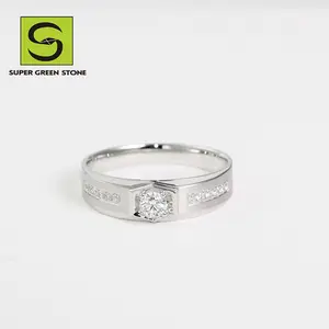 SuperGS SGSR165 Fine Jewelry Set 3ct D Color Round Wholesale Price Popular Fancy Real Diamond Ring For Girls Women Gift