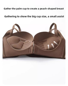 Sujetador transpirable con estampado de leopardo, ligero y sexy, nuevo estilo, con cierre frontal, sin aros, antideslizante, para realzar el busto pequeño. - Product Image 4