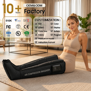 Appareil de massage par compression d'air pour jambes et pieds, type bottes de récupération 510K, pour la récupération musculaire - Product Image 1