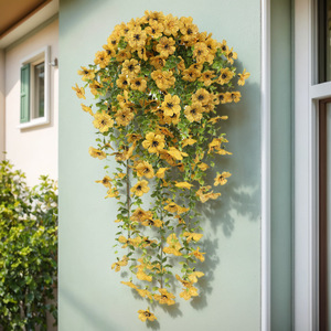 Nhân Tạo Tím Phong Lan Nho Manuka Bạch Đàn Treo Giỏ Trần Nhà Ngoài Trời Trang Trí Nội Thất Nhựa Hoa Tường Treo Nhà Máy - Product Image 1