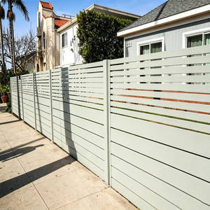 Clôture de sécurité en aluminium à lattes, respectueuse de l'environnement, résistante au vent, durable, avec revêtement en poudre, pour extérieur, maison, <span class=keywords><strong>jardin</strong></span> - Product Image 3