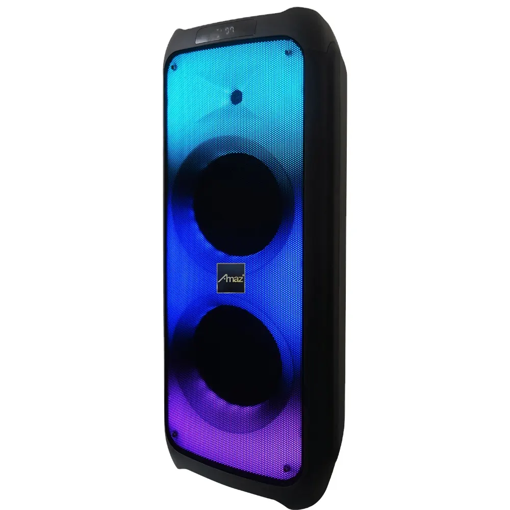 Partybox Double 10inch Subwoofer Fire Light Amaz AL10128F OEM Manufacturer BT Portable Speaker