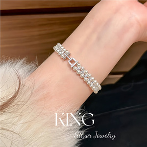 Ensemble de bijoux en argent King Silver, perles, bijoux de mariage, bijoux de mode pour femmes - Product Image 4