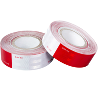 Ruban de sécurité auto-adhésif rétro-réfléchissant rouge MAYSUN DOT-C2 haute visibilité pour la signalisation routière et les panneaux de signalisation